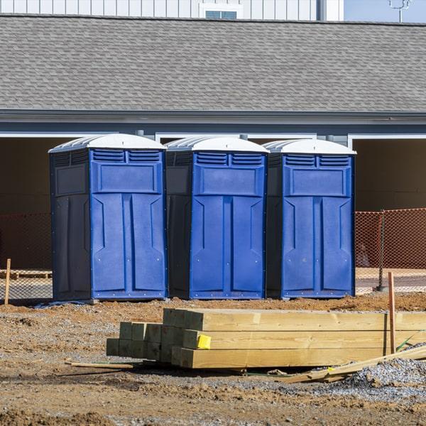 Heavy-duty construction site porta potty in Tacoma, Washington